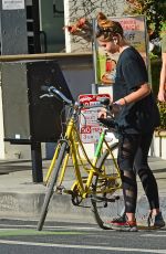 THYLANE BLONDEAU Out for Bicycle Ride in Venice Beach 11/22/2017