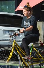 THYLANE BLONDEAU Out for Bicycle Ride in Venice Beach 11/22/2017