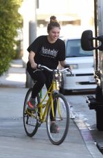 THYLANE BLONDEAU Out for Bicycle Ride in Venice Beach 11/22/2017