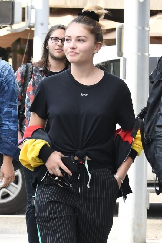 THYLANE BLONDEAU Out for Lunch at Il Pastaio in Beverly Hills 11/15/2017