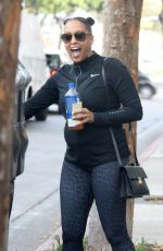 TIA MOWRY Leaves a Gym in Studio City 11/20/2017