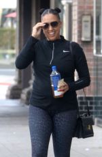 TIA MOWRY Leaves a Gym in Studio City 11/20/2017