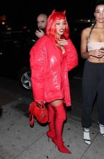 TINASHE Arrives at Halloween Party at Delilah in West Hollywood 10/31/2017