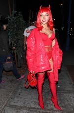 TINASHE Arrives at Halloween Party at Delilah in West Hollywood 10/31/2017