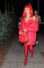 TINASHE Arrives at Halloween Party at Delilah in West Hollywood 10/31/2017