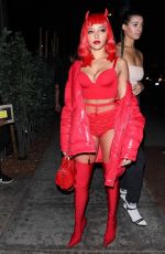 TINASHE Arrives at Halloween Party at Delilah in West Hollywood 10/31/2017