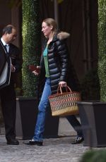 UMA THURMAN Leaves Her Hotel in New York 11/26/2017