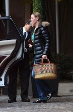 UMA THURMAN Leaves Her Hotel in New York 11/26/2017