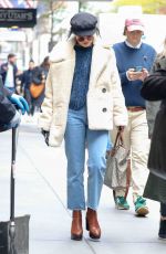 VANESSA HUDGENS Arrives at Second Act Set in New York 11/09/2017