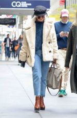VANESSA HUDGENS Arrives at Second Act Set in New York 11/09/2017