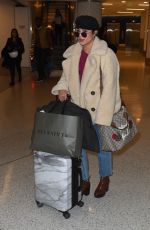 VANESSA HUDGENS at LAX Airport in Los Angeles 11/10/2017