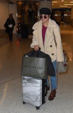 VANESSA HUDGENS at LAX Airport in Los Angeles 11/10/2017