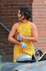 VANESSA HUDGENS on the Set of Dog Days in Los Angeles 11/03/2017