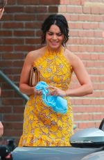 VANESSA HUDGENS on the Set of Dog Days in Los Angeles 11/03/2017
