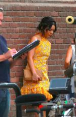 VANESSA HUDGENS on the Set of Dog Days in Los Angeles 11/03/2017