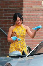 VANESSA HUDGENS on the Set of Dog Days in Los Angeles 11/03/2017