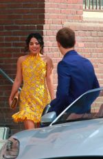 VANESSA HUDGENS on the Set of Dog Days in Los Angeles 11/03/2017