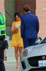 VANESSA HUDGENS on the Set of Dog Days in Los Angeles 11/03/2017