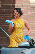 VANESSA HUDGENS on the Set of Dog Days in Los Angeles 11/03/2017