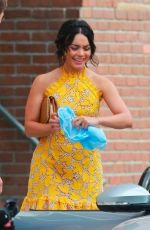 VANESSA HUDGENS on the Set of Dog Days in Los Angeles 11/03/2017