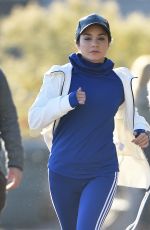 VANESSA HUDGENS on the Set of Second Act in New York 11/27/2017