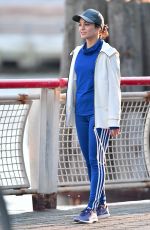 VANESSA HUDGENS on the Set of Second Act in New York 11/27/2017