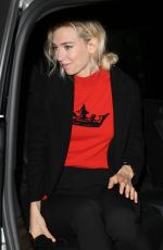 VANESSA KIRBY Leaves BBC Radio 2 Studio in London 11/23/2017