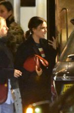 VICTORIA BECKHAM Celebrates Thanksgiving Day at Casa Cruz in London 11/23/2017