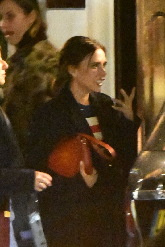 VICTORIA BECKHAM Celebrates Thanksgiving Day at Casa Cruz in London 11/23/2017