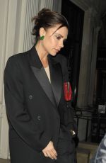 VICTORIA BECKHAM Laves her Store at Dover Street in London 11/28/2017