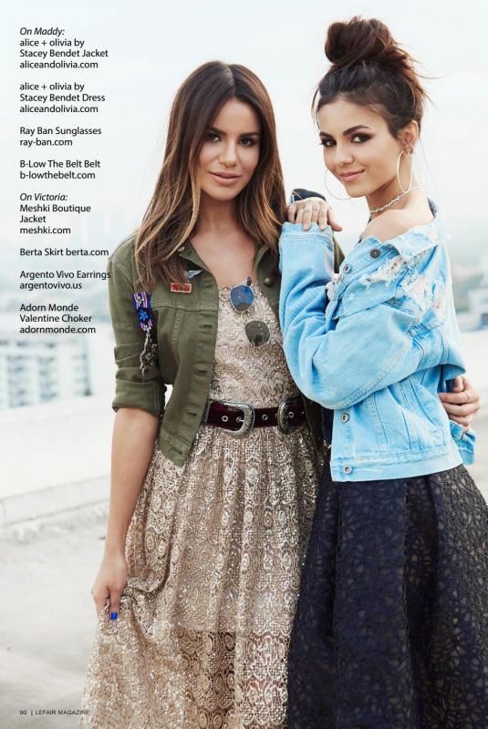 VICTORIA JUSTICE and MADISON REED in LeFair Magazine, Fall 2017