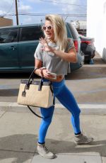 WITNEY CARSON Arrives at Dancing with the Stars Rehersal in Los Angeles 11/03/2017