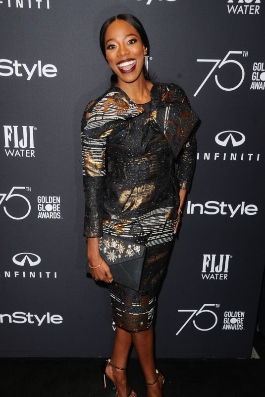 YVONNE ORJI at HFPA & Instyle Celebrate 75th Anniversary of the Golden Globes in Los Angeles 11/15/2017
