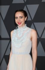 ZOE KAZAN at AMPAS 9th Annual Governors Awards in Hollywood 11/11/2017