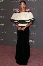 ZOE SALDANA at 2017 LACMA Art + Film Gala in Los Angeles 11/04/2017