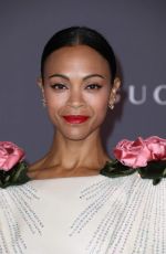 ZOE SALDANA at 2017 LACMA Art + Film Gala in Los Angeles 11/04/2017