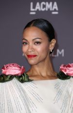 ZOE SALDANA at 2017 LACMA Art + Film Gala in Los Angeles 11/04/2017