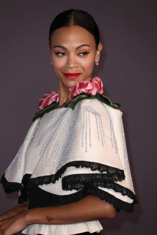 ZOE SALDANA at 2017 LACMA Art + Film Gala in Los Angeles 11/04/2017