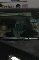 ZOE SALDANA Leaves Madeo Restaurant in West Hollywood 11/16/2017
