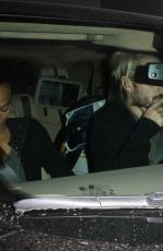 ZOE SALDANA Leaves Madeo Restaurant in West Hollywood 11/16/2017