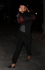 ZOE SALDANA Leaves Madeo Restaurant in West Hollywood 11/16/2017