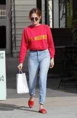 ZOEY DEUTCH Leaves Alfred