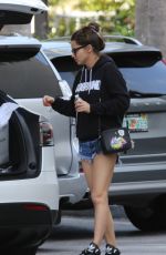 ADRIANA LIMA in Denim Shorts Shopping at Ball Harbor in Miami 12/24/2017
