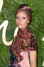 ADWOA ABOAH at British Fashion Awards 2017 in London 12/04/2017