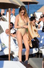 AIDA YESPICA in Swimsuit at a Beach in Miami 12/30/2017