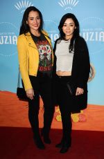 AIMEE GARCIA and NATALIE MARTINEZ at Cirque Du Soleil Presents Luzia at Dodger Stadium in Los Angeles 12/12/2017