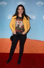 AIMEE GARCIA and NATALIE MARTINEZ at Cirque Du Soleil Presents Luzia at Dodger Stadium in Los Angeles 12/12/2017