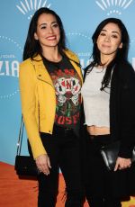 AIMEE GARCIA and NATALIE MARTINEZ at Cirque Du Soleil Presents Luzia at Dodger Stadium in Los Angeles 12/12/2017