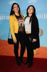 AIMEE GARCIA and NATALIE MARTINEZ at Cirque Du Soleil Presents Luzia at Dodger Stadium in Los Angeles 12/12/2017