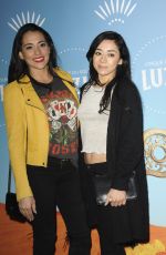 AIMEE GARCIA and NATALIE MARTINEZ at Cirque Du Soleil Presents Luzia at Dodger Stadium in Los Angeles 12/12/2017